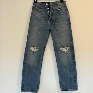 Re/Done Straight Leg Jeans